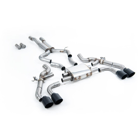 Výfukové systémy Milltek Milltek Axle-back exhaust for BMW X3 X3M/X3M Comp 3.0 (G01) (non-GPF) 2022+ - Cerakote black tips | race-shop.sk