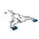 Milltek GPF-back exhaust for BMW X3 X3M/X3M Comp 3.0 (G01) (GPF) 2019-2021 - Burnt titanium tips