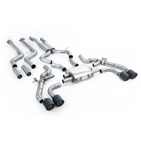 Výfukové systémy Milltek Milltek Cat-back exhaust for BMW X4 X4M/X4M Comp 3.0 (G02) (non-GPF) 2022+ - Carbon tips | race-shop.sk