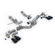 Milltek Cat-back exhaust for Chevrolet Corvette Stingray 6.2L V8 & E-Ray Hybrid (C8) (non-GPF) 2020+ - Cerakote black tips