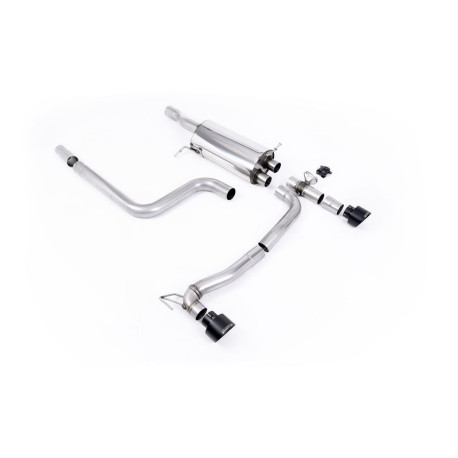 Výfukové systémy Milltek Milltek Cat-back exhaust for Ford Fiesta Mk8 & Mk8.5 ST 1.5 EcoBoost 200PS (non-GPF) 2020+ - Dual black tips | race-shop.sk