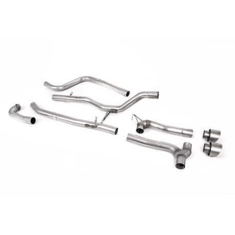 Výfukové systémy Milltek Milltek Cat-back exhaust (louder) for Ford Fiesta MK8 ST-Line 3 & 5 Door (non-GPF) 2017-2019 - Brushed titanium tips | race-shop.sk
