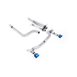Milltek Cat-back exhaust for Ford Fiesta Mk8 ST 1.5 EcoBoost 200PS (non-GPF) 2018-2020 - Burnt titanium tips