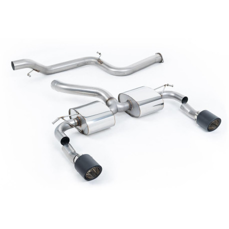 Výfukové systémy Milltek Milltek Cat-back exhaust (louder) for Ford Focus MK2 RS 2.5T 305PS (non-GPF) 2009-2010 - Carbon tips | race-shop.sk
