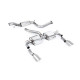 Výfukové systémy Milltek Milltek Cat-back exhaust (quieter) for Ford Focus MK2 RS 2.5T 305PS (non-GPF) 2009-2010 - Dual titanium tips | race-shop.sk