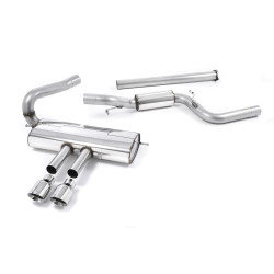 Milltek Cat-back exhaust non-resonated for Ford Focus Mk3 ST Estate/Sedan/Limousine (non-GPF) 2012-2018 - Polished tips