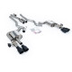 Milltek Cat-back exhaust non-resonated valved for Ford Mustang 2.3 EcoBoost (non-GPF) 2024+ - Cerakote black tips