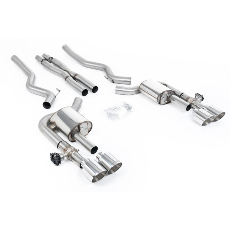 Výfukové systémy Milltek Milltek Cat-back exhaust valved for Ford Mustang 5.0 V8 Dark Horse (non-GPF) 2024+ - Polished tips | race-shop.sk