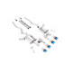 Milltek Cat-back exhaust (loudest) valved for Ford Mustang 5.0 V8 GT (non-GPF) 2024+ - Burnt/blue titanium tips
