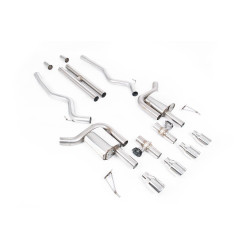 Milltek Cat-back exhaust (loudest) valved for Ford Mustang 5.0 V8 GT (non-GPF) 2024+ - Polished tips