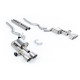 Milltek Cat-back exhaust (loudest) valved for Ford Mustang 5.0 V8 Mach 1 (non-GPF) 2021-2023 - Brushed titanium tips