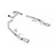 Milltek Axle-back exhaust for Ford Ranger 2.0TDCI 205PS Bi-Turbo Diesel (T9) (non-GPF) 2023+ - Brushed titanium tips