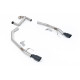 Výfukové systémy Milltek Milltek Axle-back exhaust for Ford Ranger 2.0TDCI 205PS Bi-Turbo Diesel (T9) (non-GPF) 2023+ - Cerakote black tips | race-shop.sk