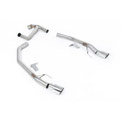 Milltek Axle-back exhaust for Ford Ranger 2.0TDCI 205PS Bi-Turbo Diesel (T9) (non-GPF) 2023+ - Polished tips