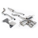 Milltek Cat-back part-resonated valved for Honda Civic Type R i-VTEC (FL5) (non-GPF) 2022+ - Dual brushed titanium GT-100 tips