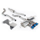 Milltek Cat-back part-resonated valved for Honda Civic Type R i-VTEC (FL5) (non-GPF) 2022+ - Burnt/blue titanium GT-100 tips