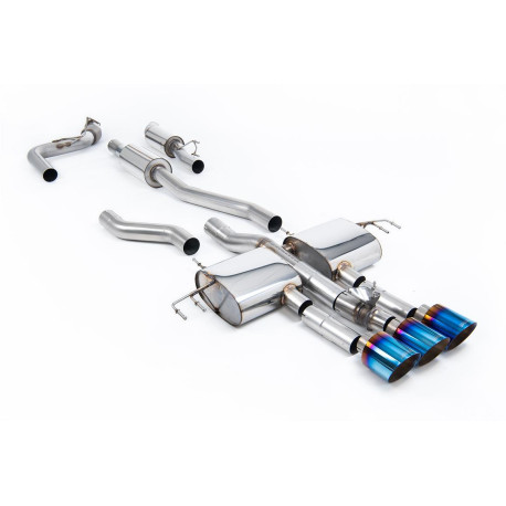 Výfukové systémy Milltek Milltek Cat-back exhaust resonated for Acura Integra Type S 2.0 Turbo 320hp (DE5) (non-GPF) 2023+ - Burnt/blue titanium tips | race-shop.sk