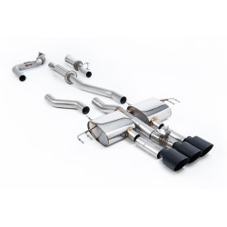 Milltek Cat-back exhaust resonated for Acura Integra Type S 2.0 Turbo 320hp (DE5) (non-GPF) 2023+ - Cerakote black tips