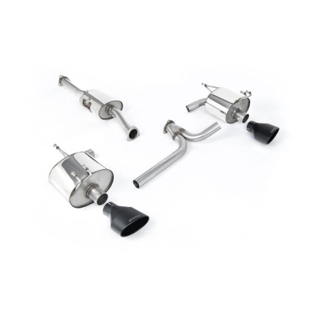 Výfukové systémy Milltek Milltek Cat-back exhaust for Honda S2000 2.0 and 2.2 litre (AP2) (non-GPF) 2004-2009 - Cerakote black tips | race-shop.sk