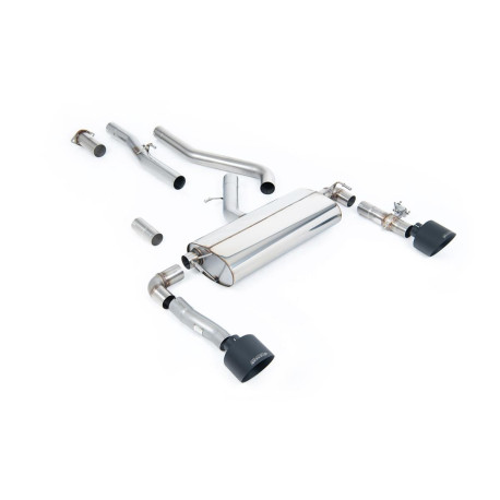 Výfukové systémy Milltek Milltek GPF-back exhaust valved for Hyundai Kona N 2.0L Turbo 280ps (GPF) 2022+ - Cerakote black tips | race-shop.sk