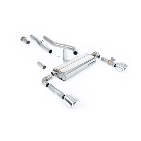 Výfukové systémy Milltek Milltek GPF-back exhaust valved for Hyundai Kona N 2.0L Turbo 280ps (GPF) 2022+ - Polished tips | race-shop.sk