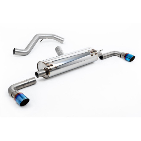 Výfukové systémy Milltek Milltek GPF-back exhaust resonated for INEOS Grenadier B57 3.0 I6 Turbo Diesel (non-GPF) 2023+ - Burnt/blue titanium tips | race-shop.sk