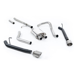 Milltek Cat-back exhaust for Jeep Gladiator 3.6 V6 (non-GPF) 2020+ - Brushed titanium tips