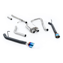 Milltek Cat-back exhaust for Jeep Gladiator 3.6 V6 (non-GPF) 2020+ - Burnt/blue titanium tips