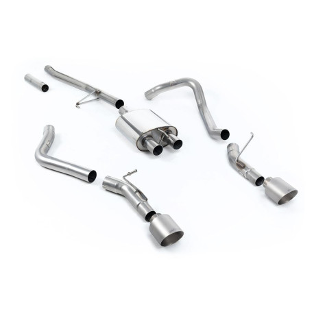 Výfukové systémy Milltek Milltek Cat-back exhaust for Jeep Gladiator 3.6 V6 (non-GPF, side exit) 2020+ - Brushed titanium tips | race-shop.sk