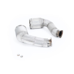Milltek Large-bore downpipes with sports cats for Lamborghini Urus 4.0 Twin Turbo V8 650PS (non-GPF) 2018+