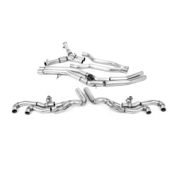 Milltek GPF-back exhaust for Lamborghini Urus 4.0 Twin Turbo V8 650PS (non-GPF) 2018+ - Burnt titanium tips