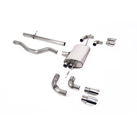 Výfukové systémy Milltek Milltek GPF-back exhaust (louder) for Land Rover Defender 110 2.0 I4 P300 & P400e (non-GPF) 2020+ - Quad polished tips | race-shop.sk