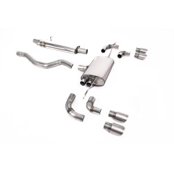 Milltek GPF-back exhaust for Land Rover Defender 110 2.0 I4 P300 & P400e (non-GPF) 2020+ - Quad titanium tips