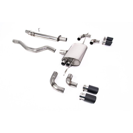 Výfukové systémy Milltek Milltek GPF-back exhaust for Land Rover Defender 110 2.0 I4 P300 & P400e (non-GPF) 2020+ - Carbon tips | race-shop.sk