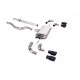 Milltek GPF-back exhaust (louder) for Land Rover Defender 110 3.0 I6 P400 (non-GPF) 2020+ - Quad Cerakote black tips
