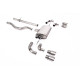 Milltek GPF-back exhaust (louder) for Land Rover Defender 110 3.0 I6 P400 (non-GPF) 2020+ - Quad titanium tips