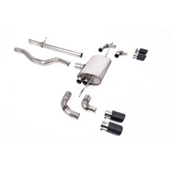 Milltek GPF-back exhaust (louder) for Land Rover Defender 110 3.0 I6 P400 (non-GPF) 2020+ - Carbon tips