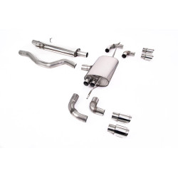 Milltek GPF-back exhaust for Land Rover Defender 110 3.0 I6 P400 (non-GPF) 2020+ - Quad polished tips