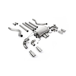 Milltek GPF-back exhaust (louder) valved for Land Rover Defender 110 5.0 V8 425PS & 525PS (GPF) 2021+ - Polished tips