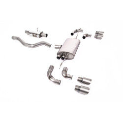 Milltek GPF-back exhaust for Land Rover Defender 90 3.0 I6 P400 (non-GPF) 2020+ - Quad titanium tips