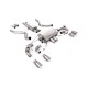 Výfukové systémy Milltek Milltek GPF-back exhaust resonated valved for Land Rover Defender 90 5.0 V8 425PS & 525PS (GPF) 2021+ - Brushed titanium tips | race-shop.sk