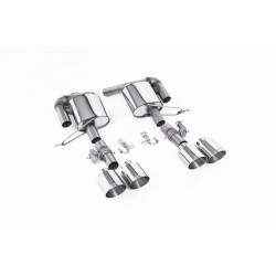 Milltek Rear silencers valved for Range Rover Sport SVR 5.0 V8 Supercharged (non-GPF) 2018-2022 - Polished tips