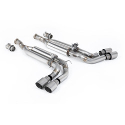 Milltek Cat-back exhaust valved for Mercedes G63 4.0 Bi-Turbo V8 (W463) (non-GPF) 2019-2024 - Brushed titanium tips