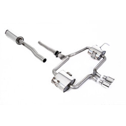 Milltek Cat-back exhaust (quieter) for Mini Cooper S (R53) (non-GPF) 2002-2006 - Polished tips