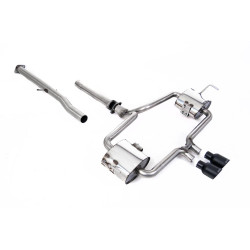 Milltek Cat-back exhaust (louder) for Mini Cooper S (R53) (non-GPF) 2002-2006 - Cerakote black tips