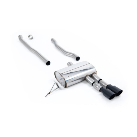 Výfukové systémy Milltek Milltek Cat-back exhaust (louder) for Mini Cooper S 2.0 Turbo (F55) (non-GPF) 2014+ - Twin Cerakote black tips | race-shop.sk