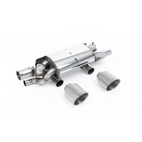 Výfukové systémy Milltek Milltek Rear silencers for Porsche 911 3.0 (991.2) (non-GPF) 2015-2019 - Brushed titanium tips | race-shop.sk
