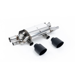 Milltek Rear silencers for Porsche 911 3.0 (991.2) (non-GPF) 2015-2019 - Cerakote black tips