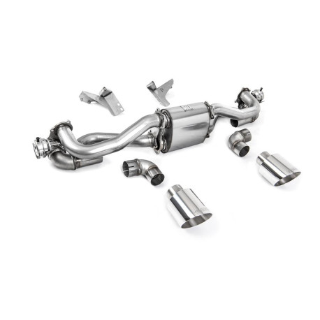 Výfukové systémy Milltek Milltek GPF-back exhaust for Porsche Boxster 718 GTS & Spyder 4.0 (GPF, PDK) 2020+ - Polished tips | race-shop.sk
