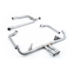 Milltek Full system with cat replacement pipe for Porsche Boxster 718 GTS 2.5T (non-GPF) 2016-2022 - Dual polished tips